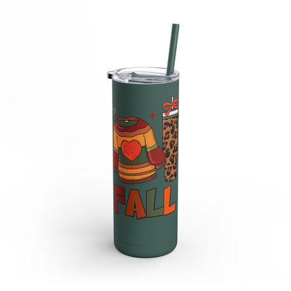 Fall Basics Skinny Matte Tumbler, 20oz