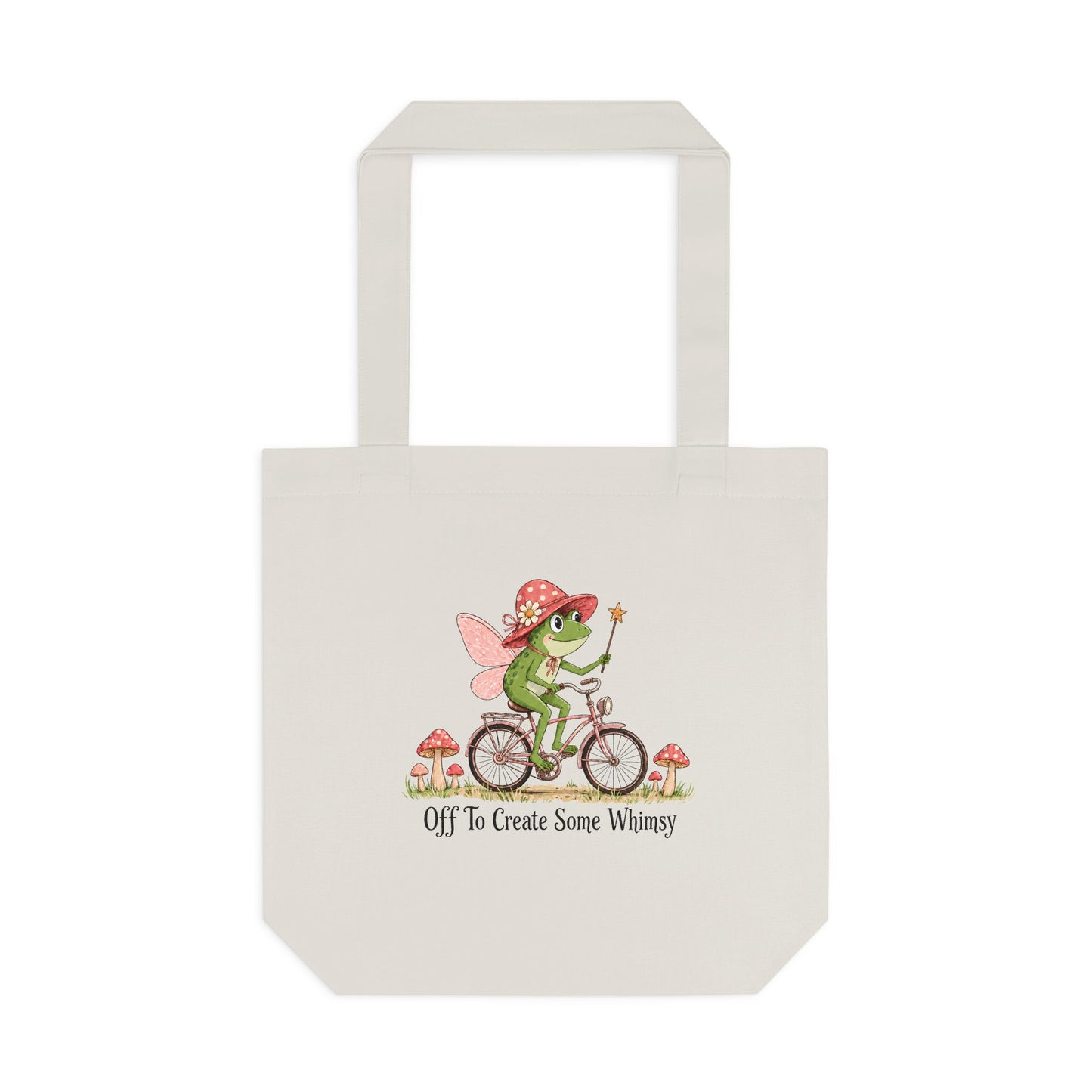 Whimsical Frog Fairy Bicycle Tote