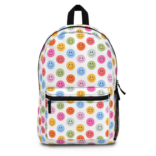 Colorful Smiley Face School Backpack