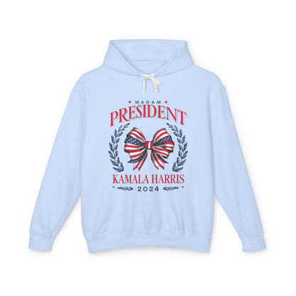 Coquette Kamala Harris for President Lightweight Hoodie