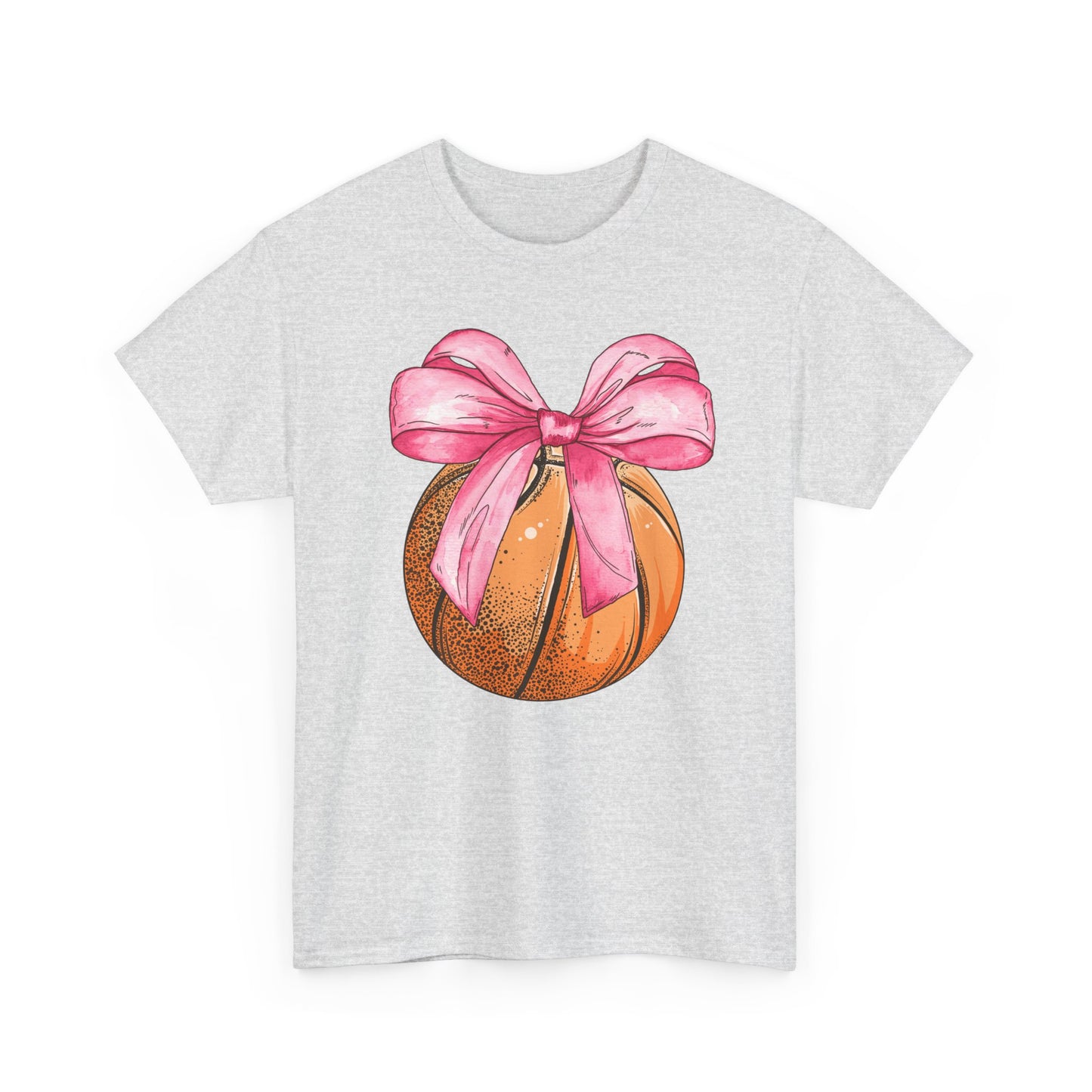 Girls Basketball Coquette Unisex Heavy Cotton Tee