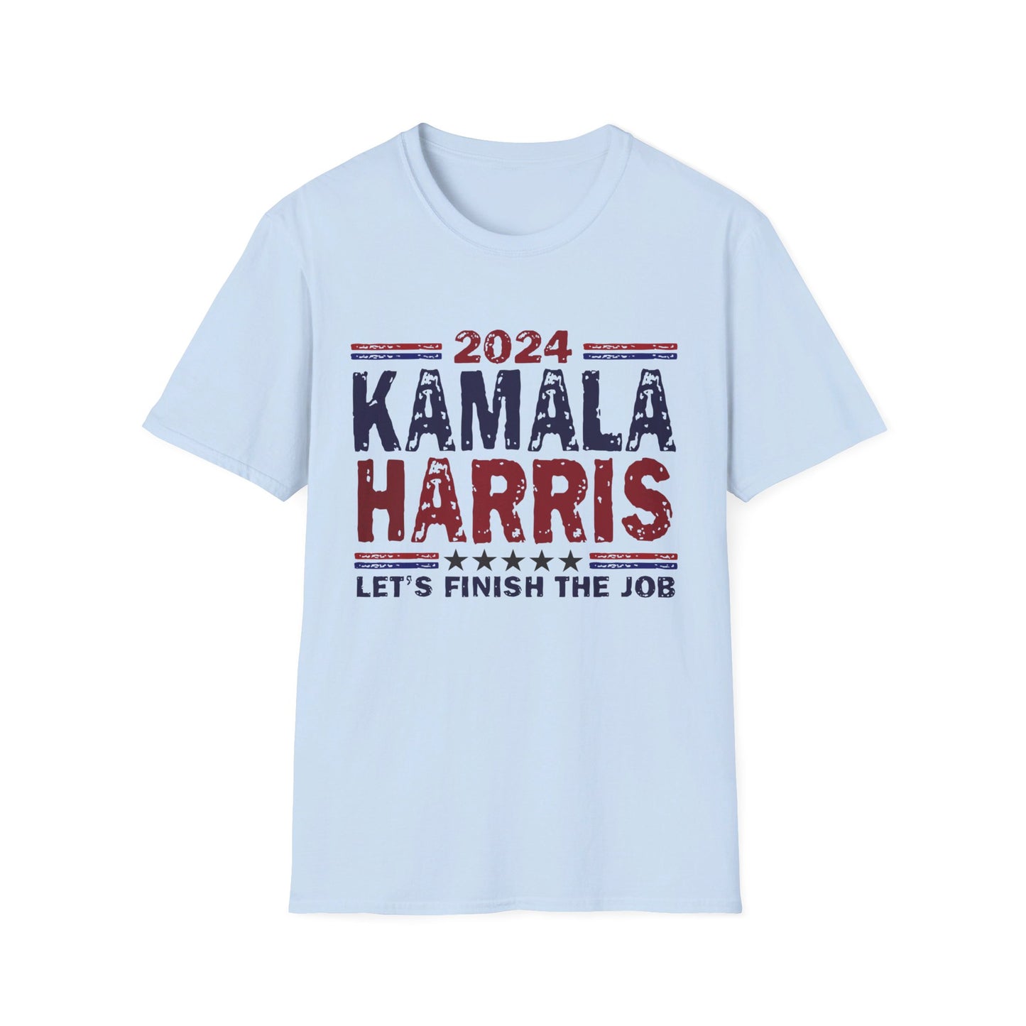 Kamala Harris Let's Finish the Job Softstyle T-Shirt