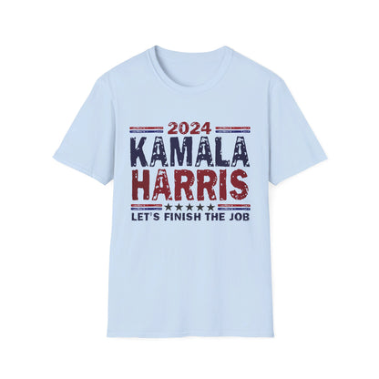 Kamala Harris Let's Finish the Job Softstyle T-Shirt