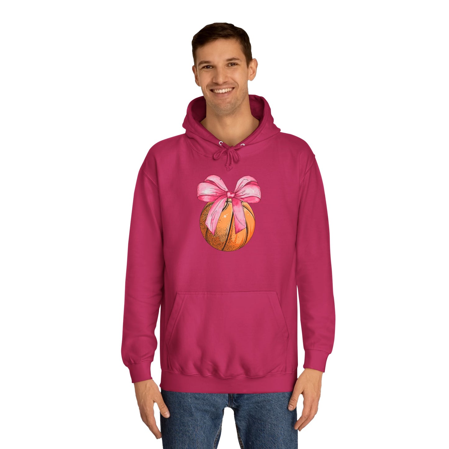 Basketball Coquette Unisex College Hoodie