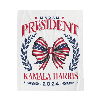 Kamala Harris Velveteen Plush Blanket