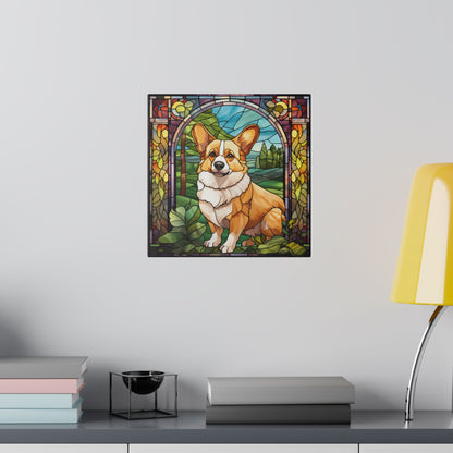 Corgi Wall Art Matte Canvas