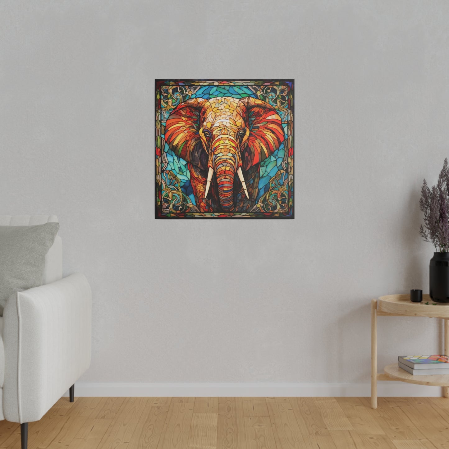 Elephant Wall Art Matte Canvas