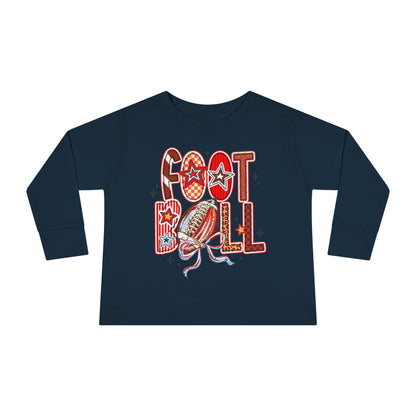 Toddler Football Long Sleeve Tee