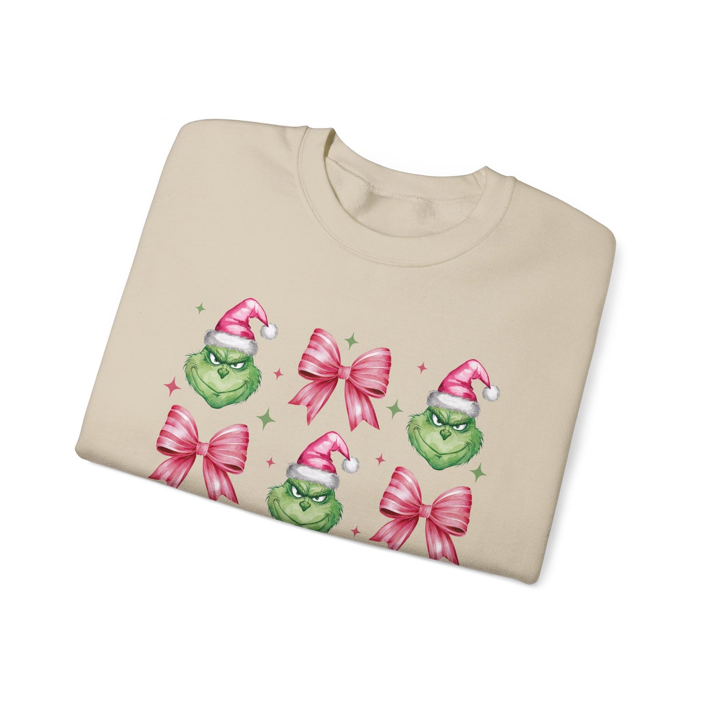 Coquette Grinch Christmas Sweatshirt