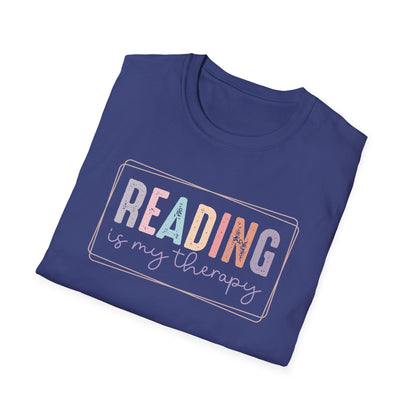 Reading is My Therapy Unisex Softstyle T-Shirt