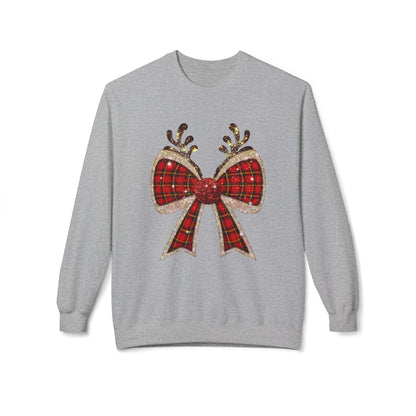 Reindeer Bow Softstyle Sweatshirt