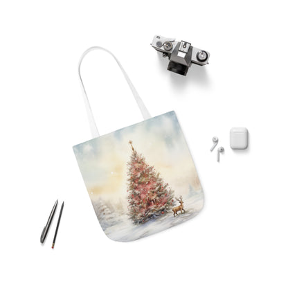 Christmas Tree Canvas Tote