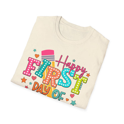 Happy First Day of School Unisex Softstyle T-Shirt