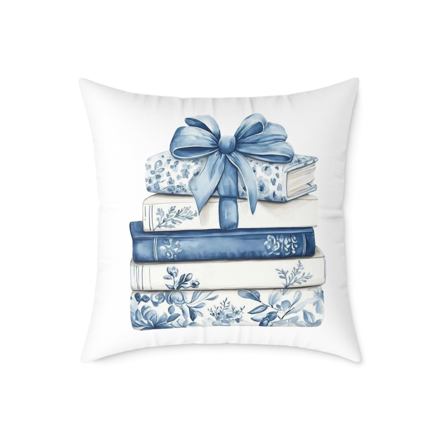 Coquette Book Stack Decorative Pillow