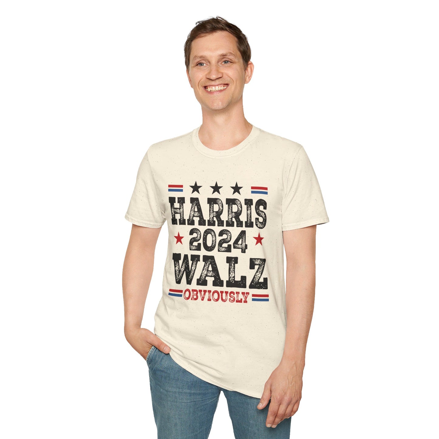 Harris Walz Obviously Unisex Softstyle T-Shirt