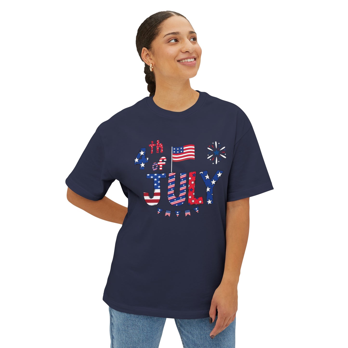 Cute 4th of July Boxy Tee