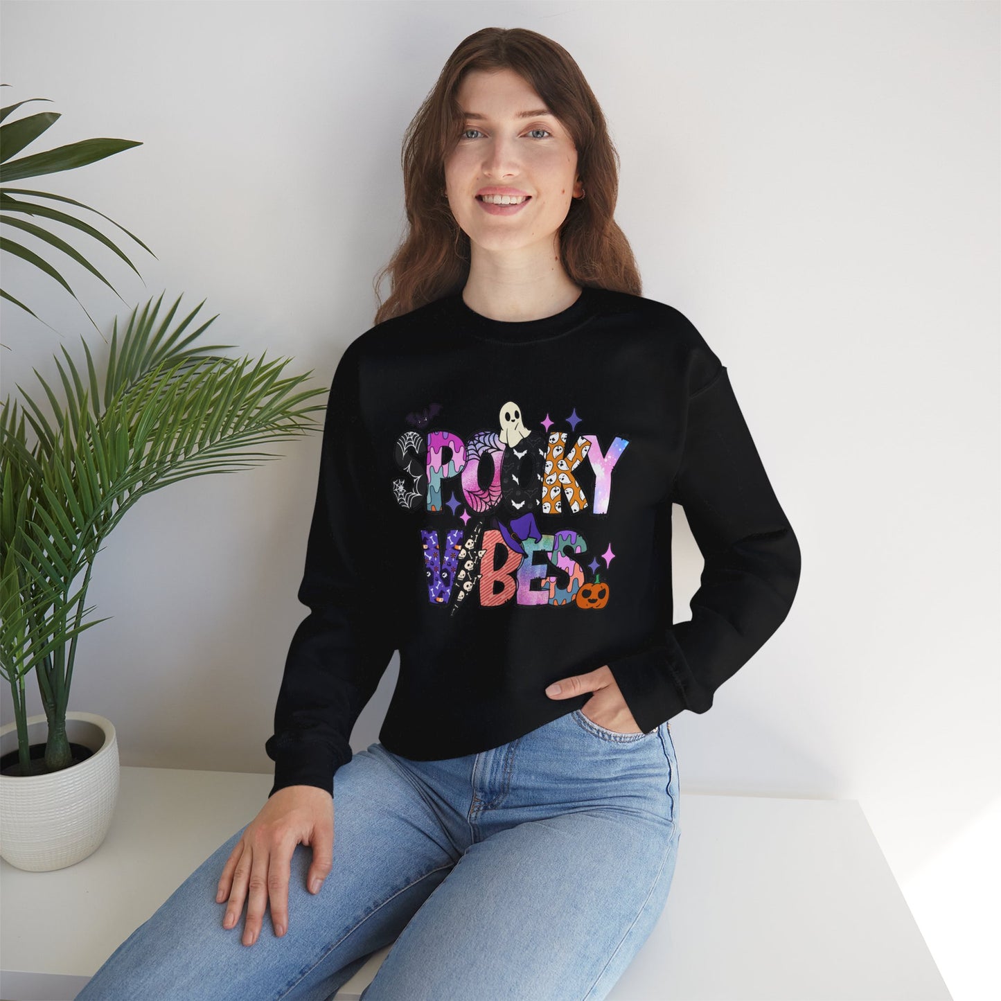 Spooky Vibes Halloween Sweatshirt