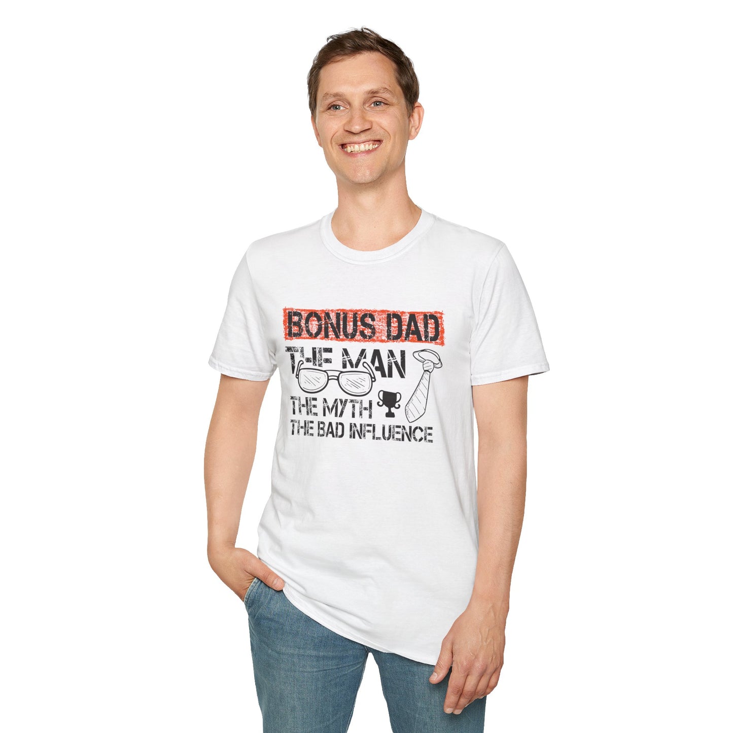 Funny Bonus Dad Soft T-Shirt