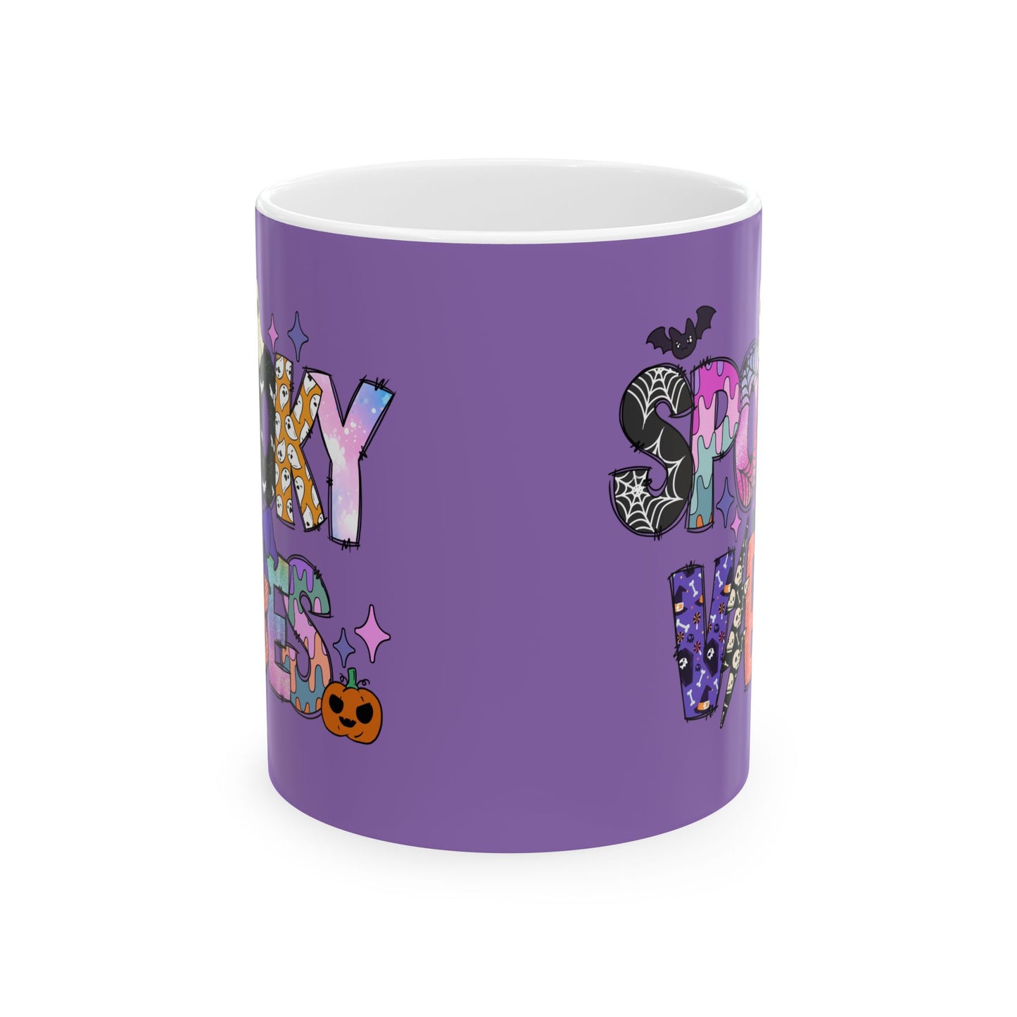 Spooky Vibes Halloween Ceramic Mug, (11oz, 15oz)