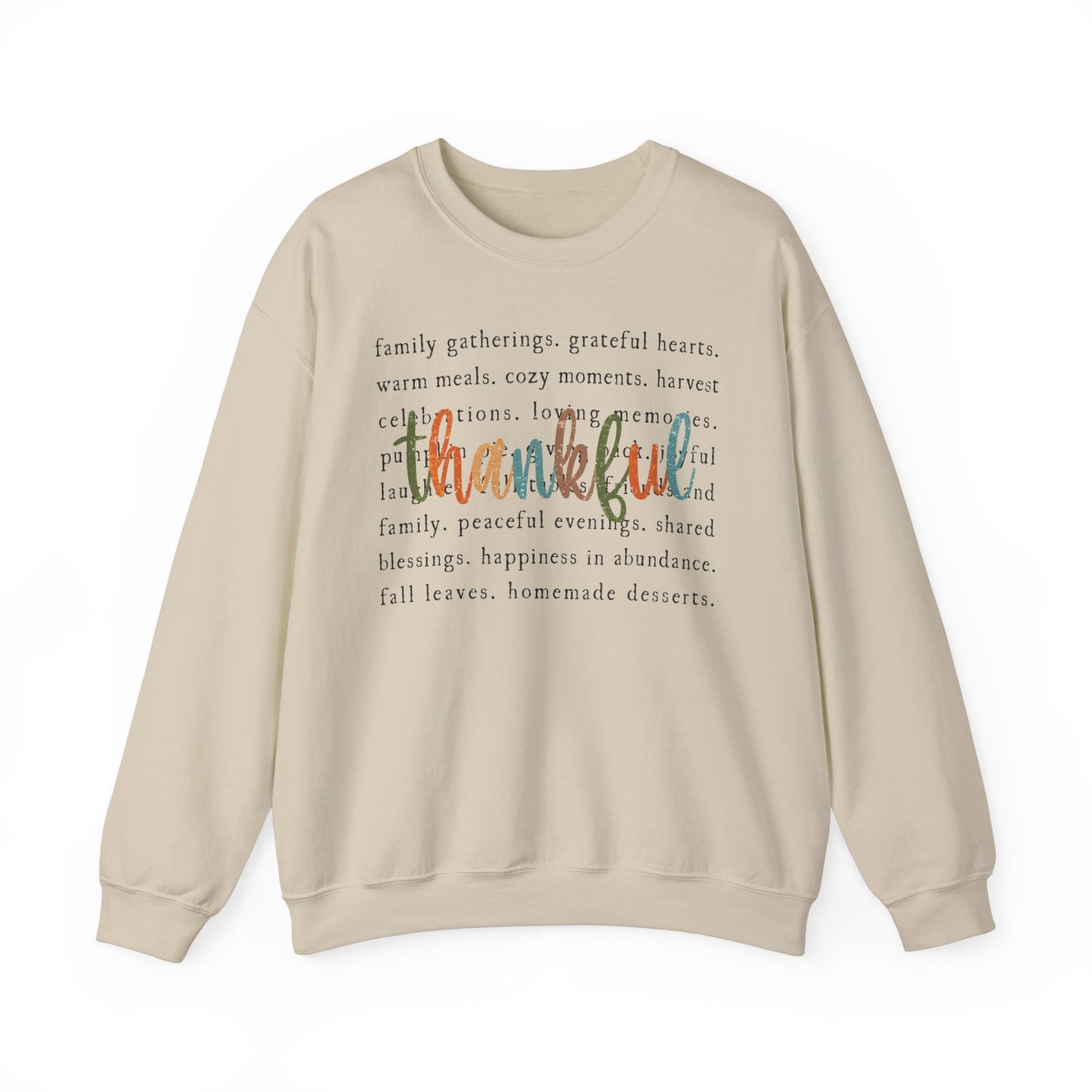 Thankful Thanksgiving Unisex Heavy Blend™ Crewneck Sweatshirt