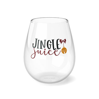 Jingle Juice Christmas Stemless Wine Glass, 11.75oz