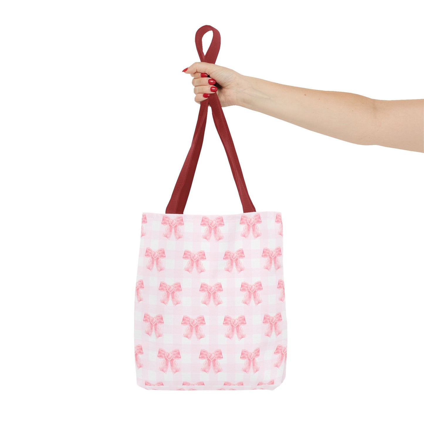 Girlie Pink Coquette Bow Tote Bag