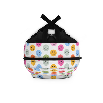 Colorful Smiley Face School Backpack