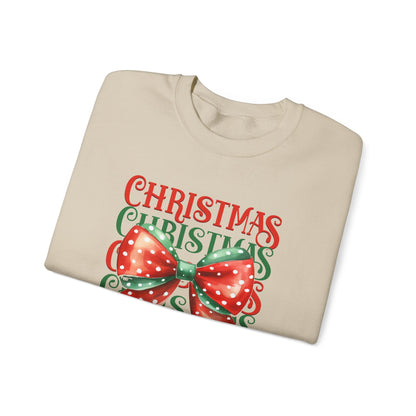 Christmas Coquette Bow Sweatshirt