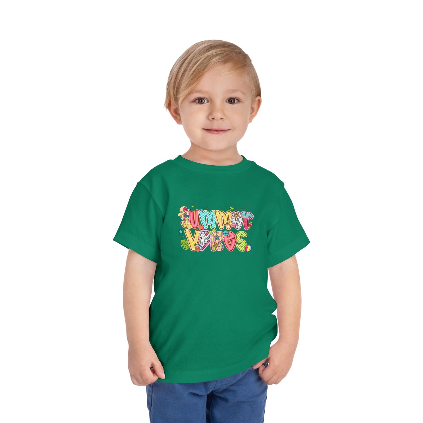 Summer Vibes Colorful Toddler Tee