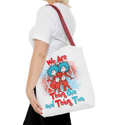 We Are Thing One and Thing Two Tote Bag (AOP)