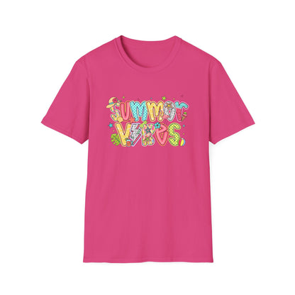 Colorful Summer Vibes Unisex Softstyle T-Shirt