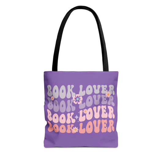 Groovy Book Lover Tote Bag