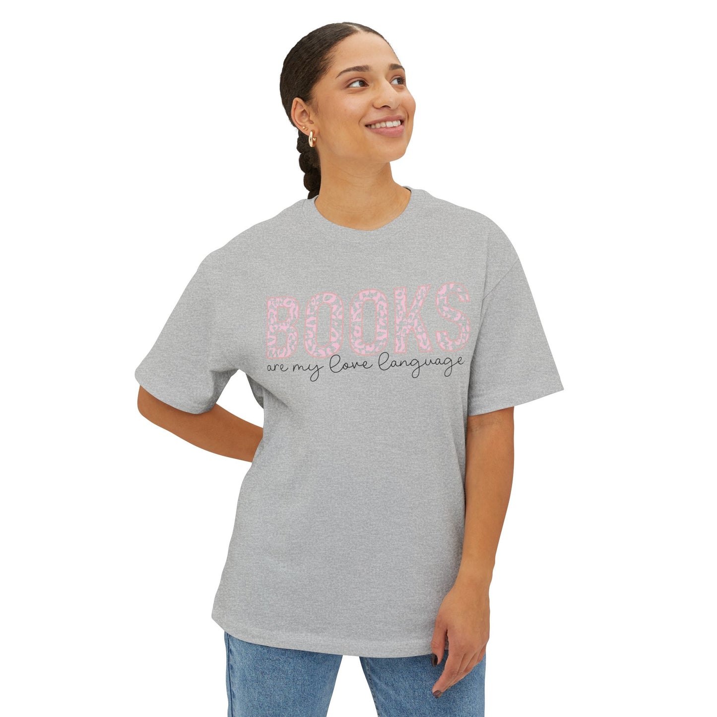 Books Are My Love Language Oversized Tee