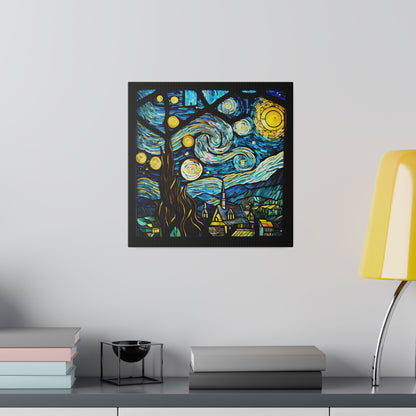 Van Gogh Starry Night Wall Art Matte Canvas