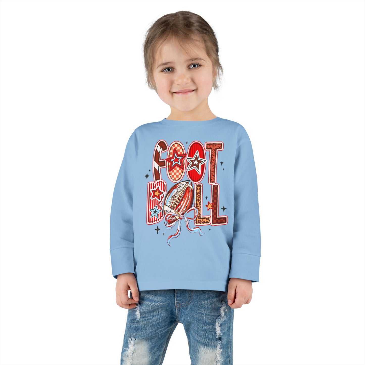 Toddler Football Long Sleeve Tee