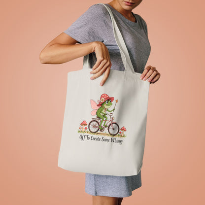 Whimsical Frog Fairy Bicycle Tote
