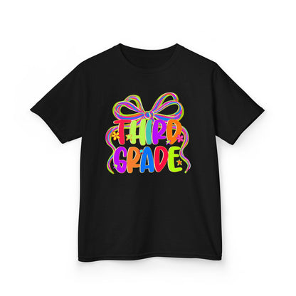 Neon Third Grade Back to School Kids Tee