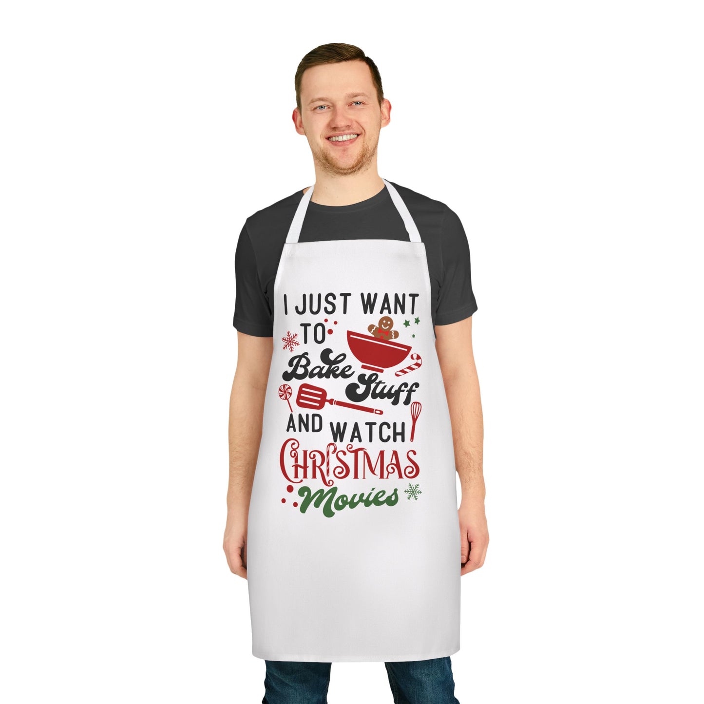 Bake and Watch Christmas Movies Apron