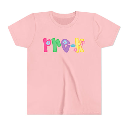 Colorful Pre-K Youth Back to School Tee