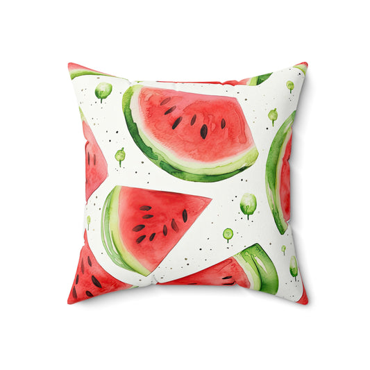 Watermelon Square Pillow