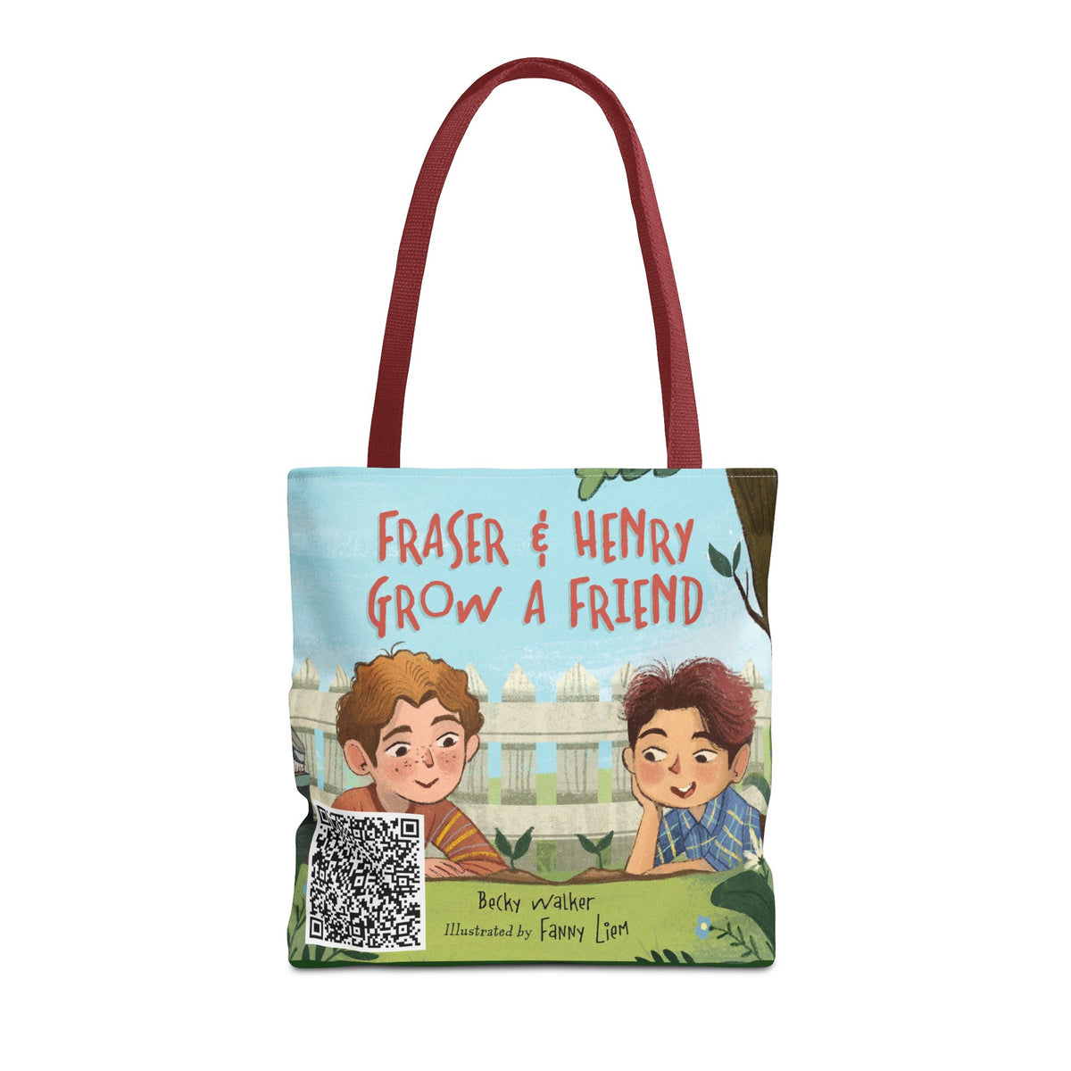 Fraser & Henry Grow a Friend Book Illustration Tote Bag