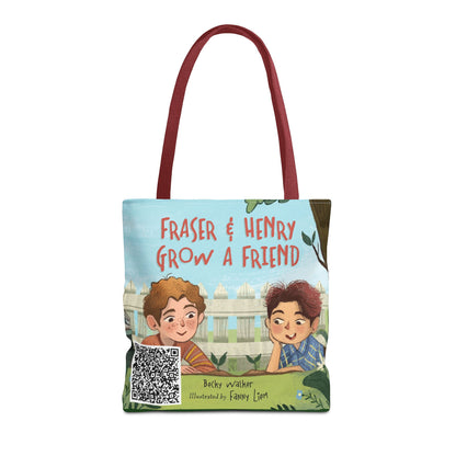 Fraser & Henry Grow a Friend Book Illustration Tote Bag