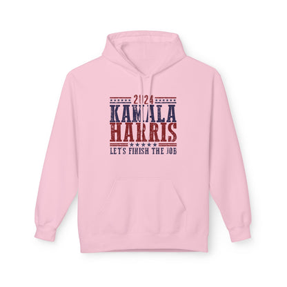 Kamala Harris Let's Finish the Job Unisex Midweight Softstyle  Hoodie