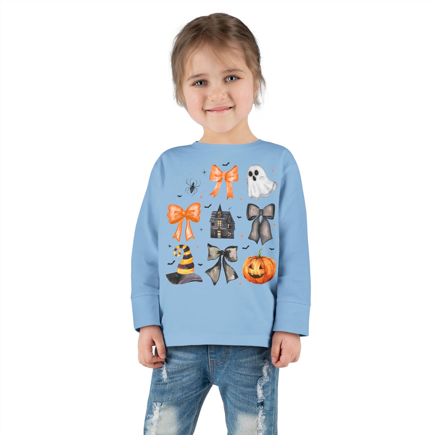 Halloween Coquette Toddler Long Sleeve Tee