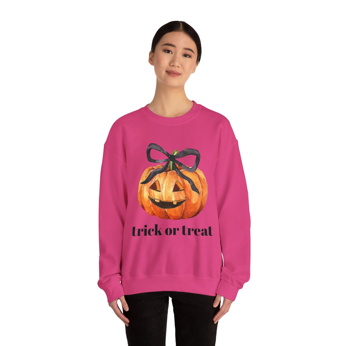 Trick or Treat Halloween Pumpkin Sweatshirt