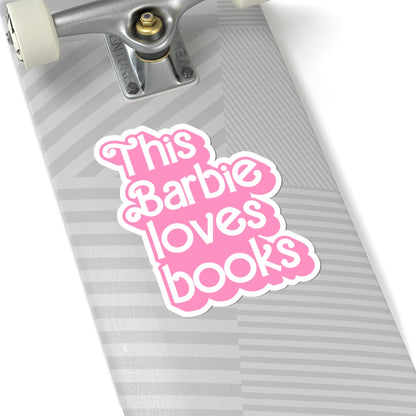 Pink Barbie Loves Books Stickers