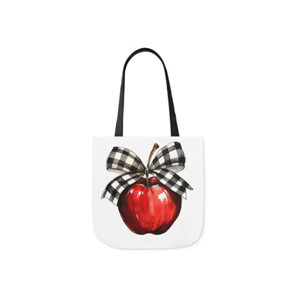 Teacher Apple Canvas Tote Bag