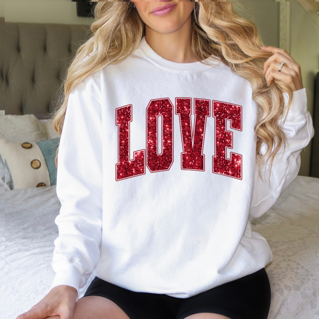 Varsity LOVE Valentine's Sweatshirt