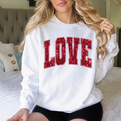 Varsity LOVE Valentine's Sweatshirt