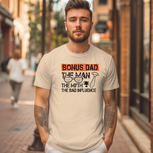 Funny Bonus Dad Soft T-Shirt